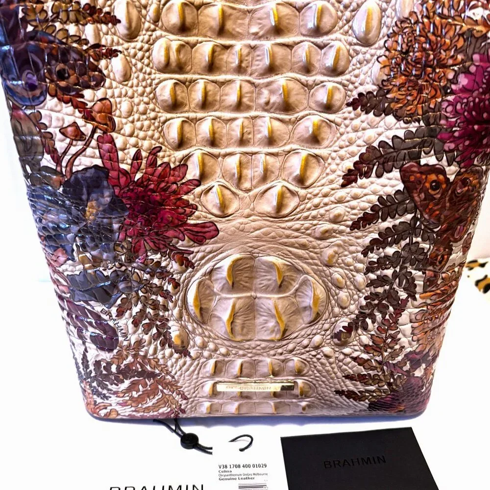 Brahmin Celina - Chrysanthemum Ombre Melbourne Bucket Bag - Picture 2 of 8